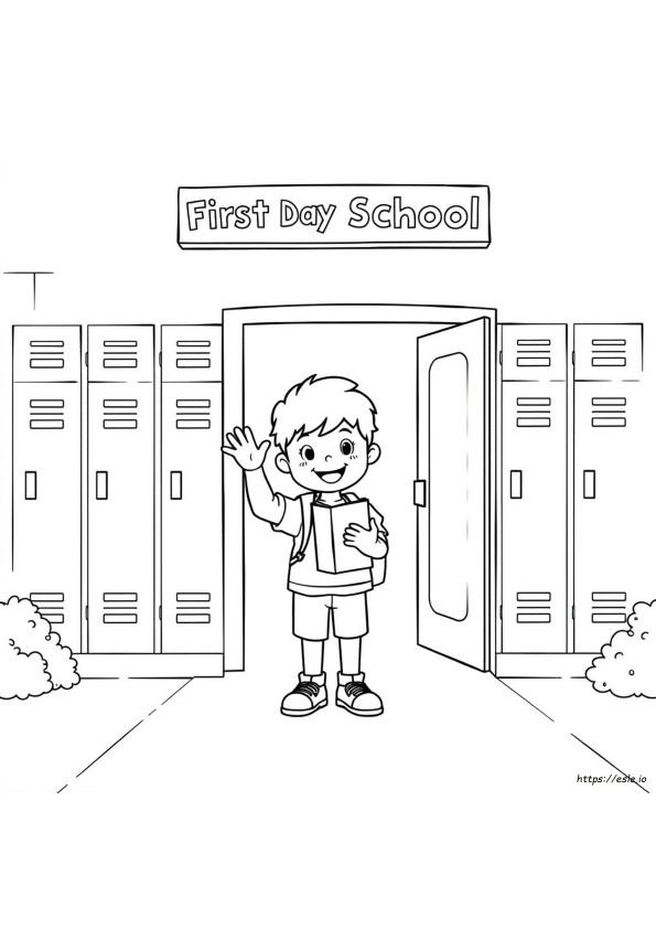 Coloring Pages First Day Of School