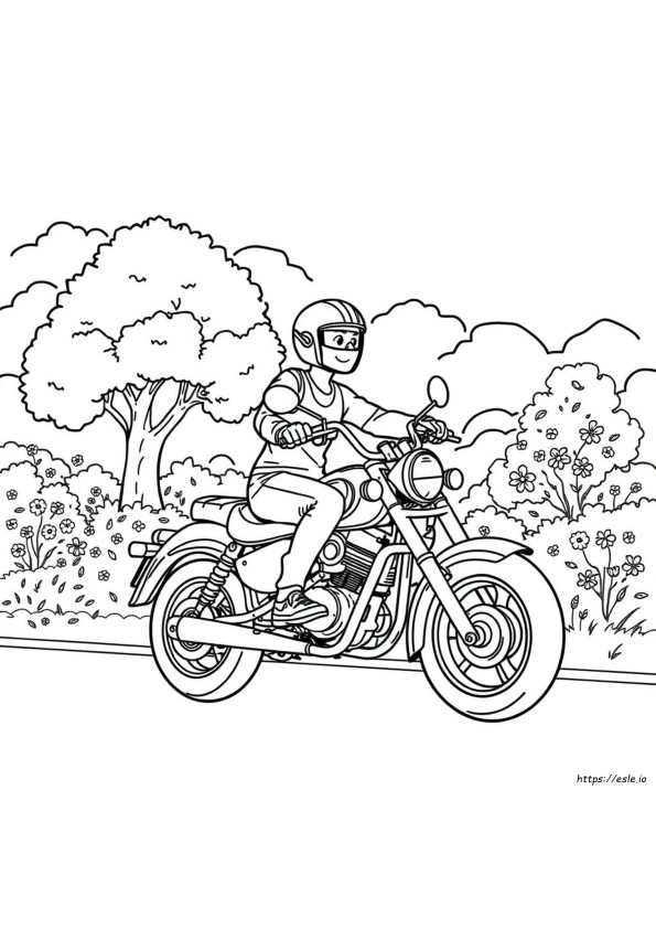 Motorrad Malvorlagen Zum Ausdrucken
