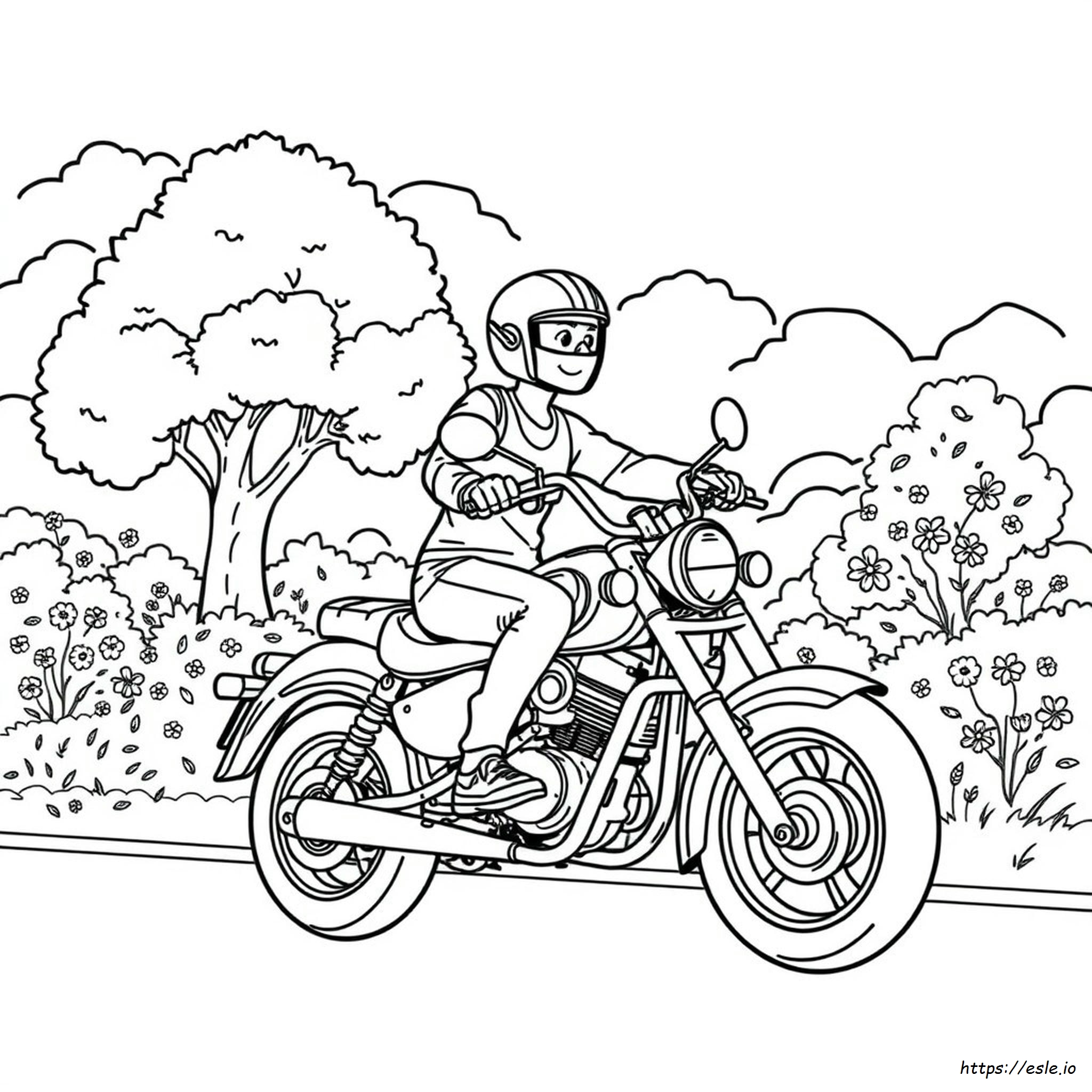 Pagina Da Colorare Moto Da Stampare - Motociclette Gratis
