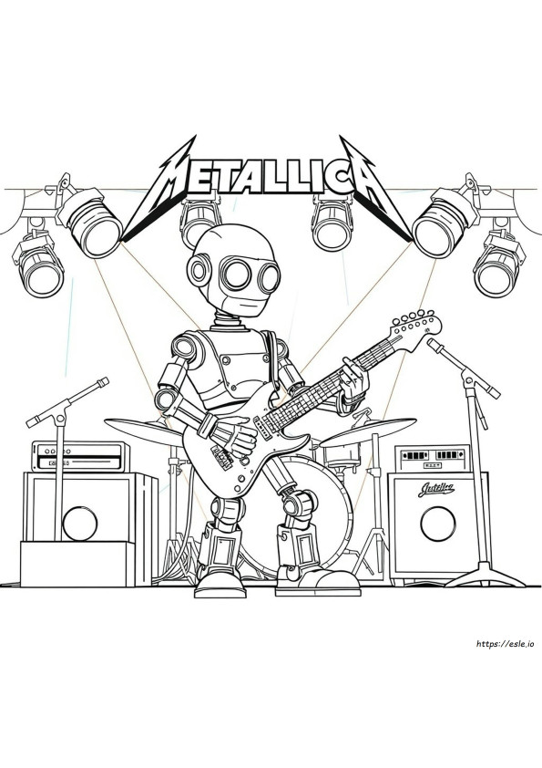 Pagini De Colorat Metallica