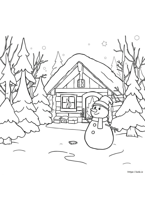 Winter Time Coloring Pages
