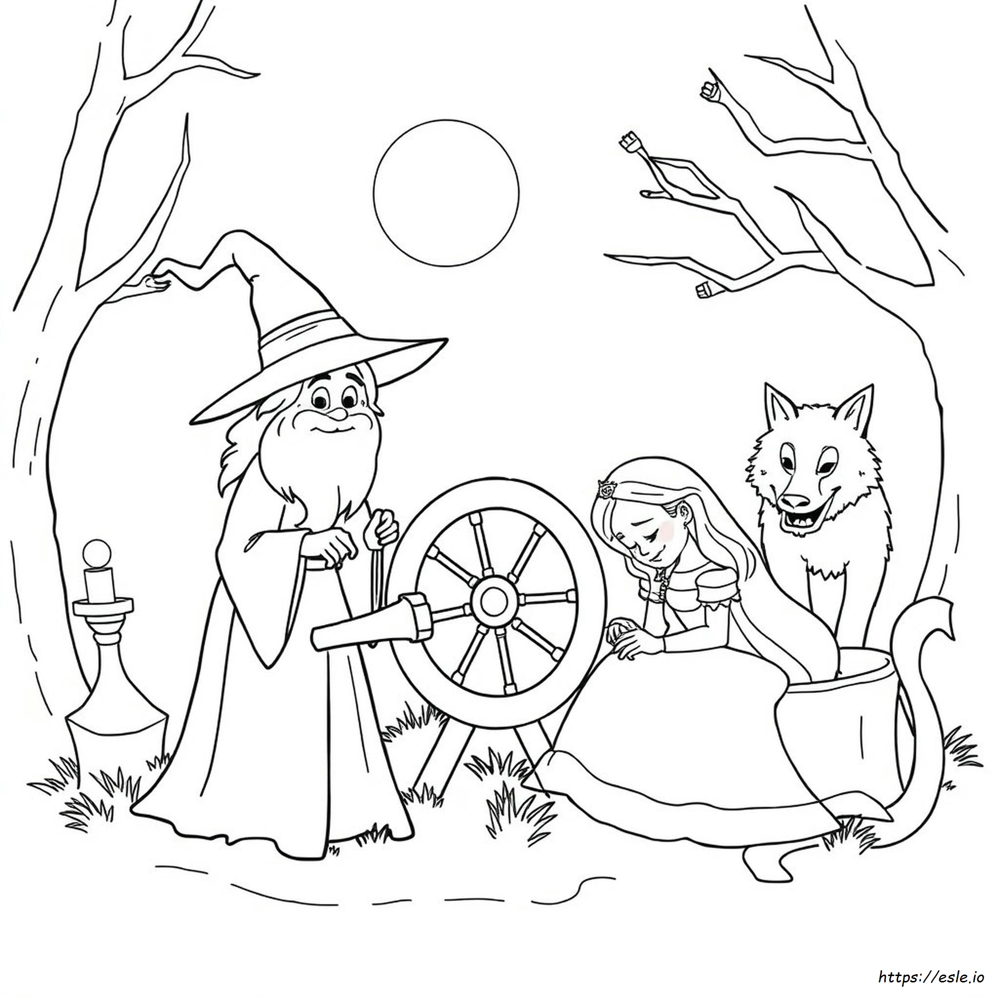 Grimm Fairy Tales Coloring Pages