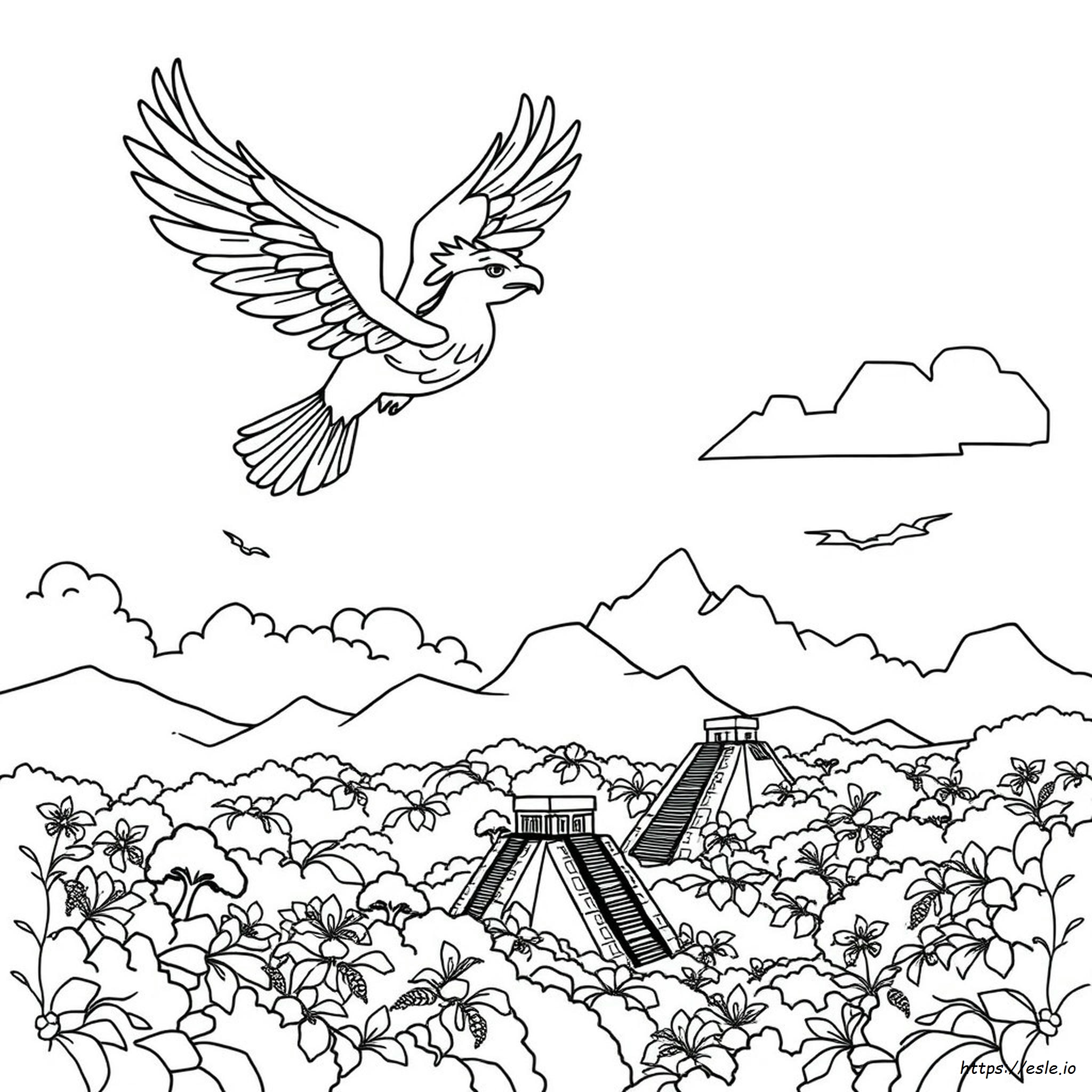 Página De Color De Quetzalcóatl