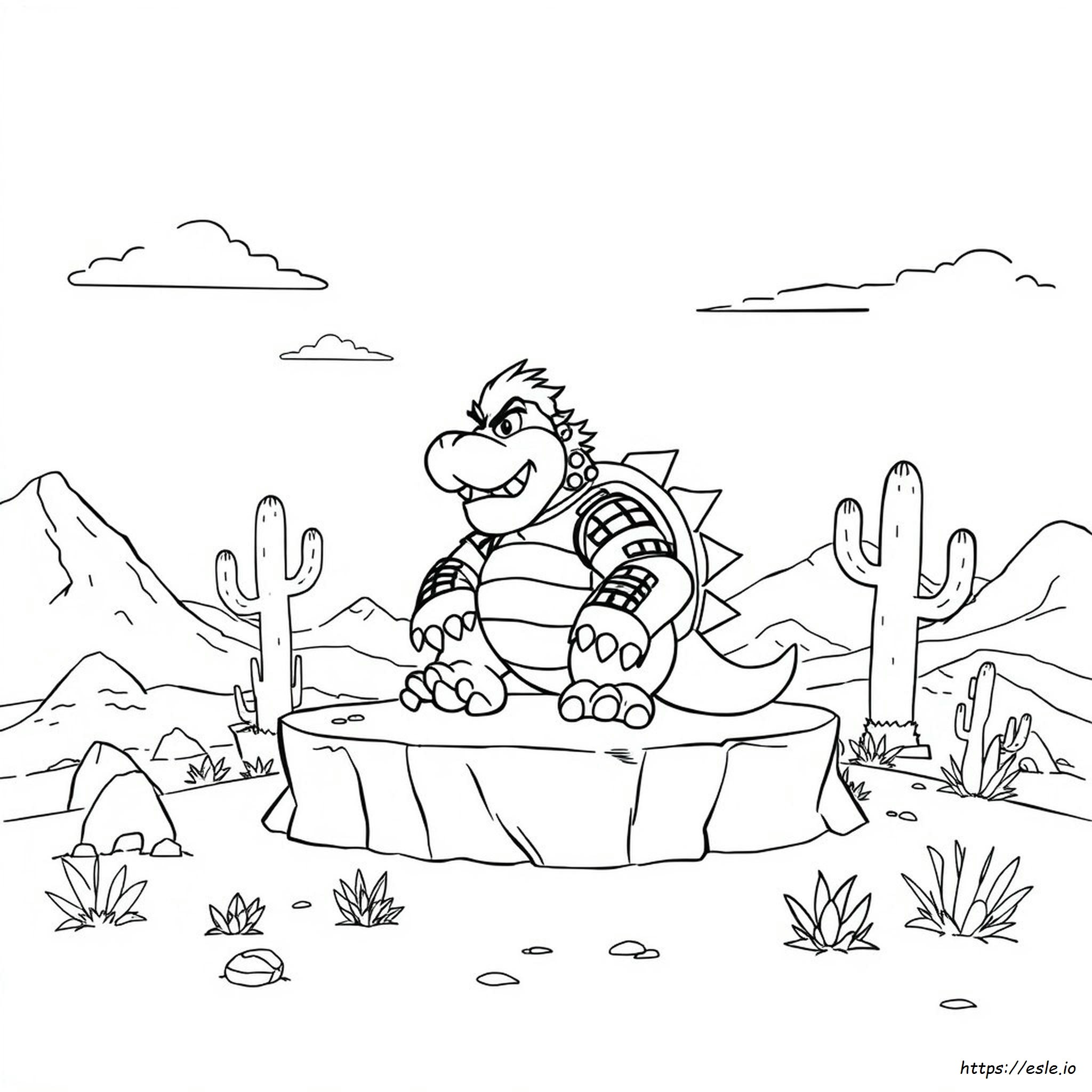 Dry Bowser Coloring Page