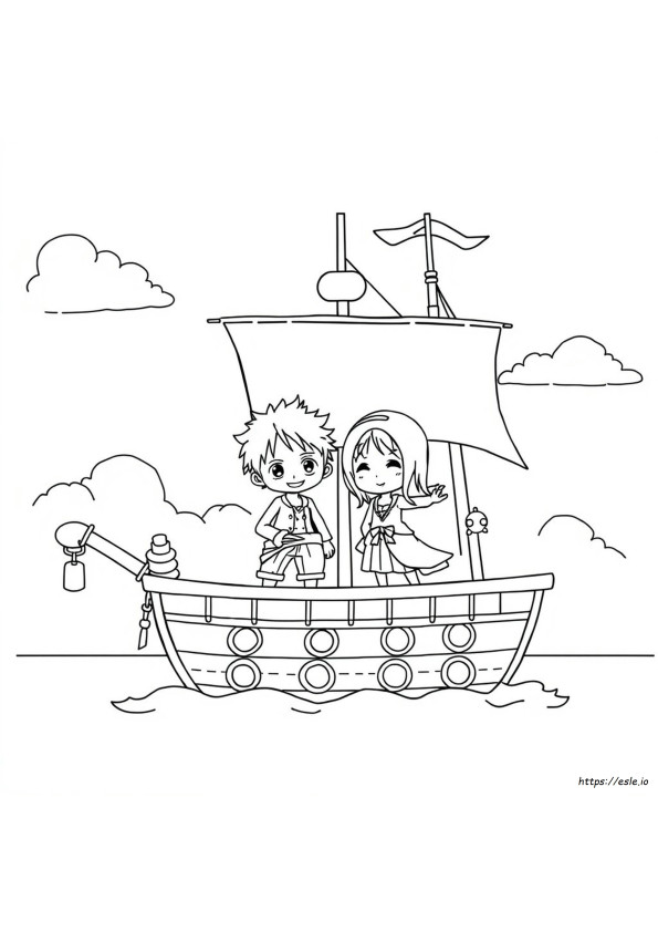 Chibi One Piece Coloring Pages