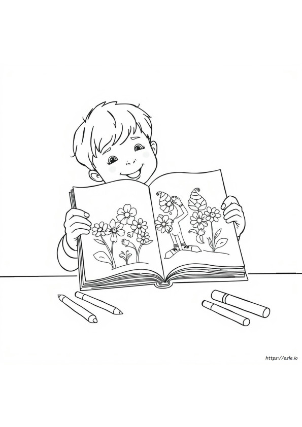 Libro Da Colorare Con Linee Spesse