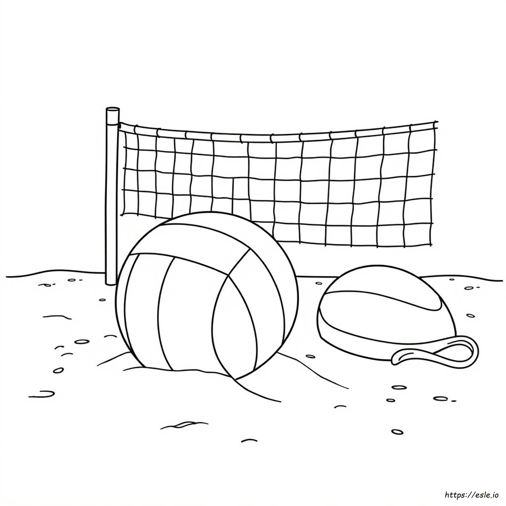 Printable Volleyball Coloring Pages