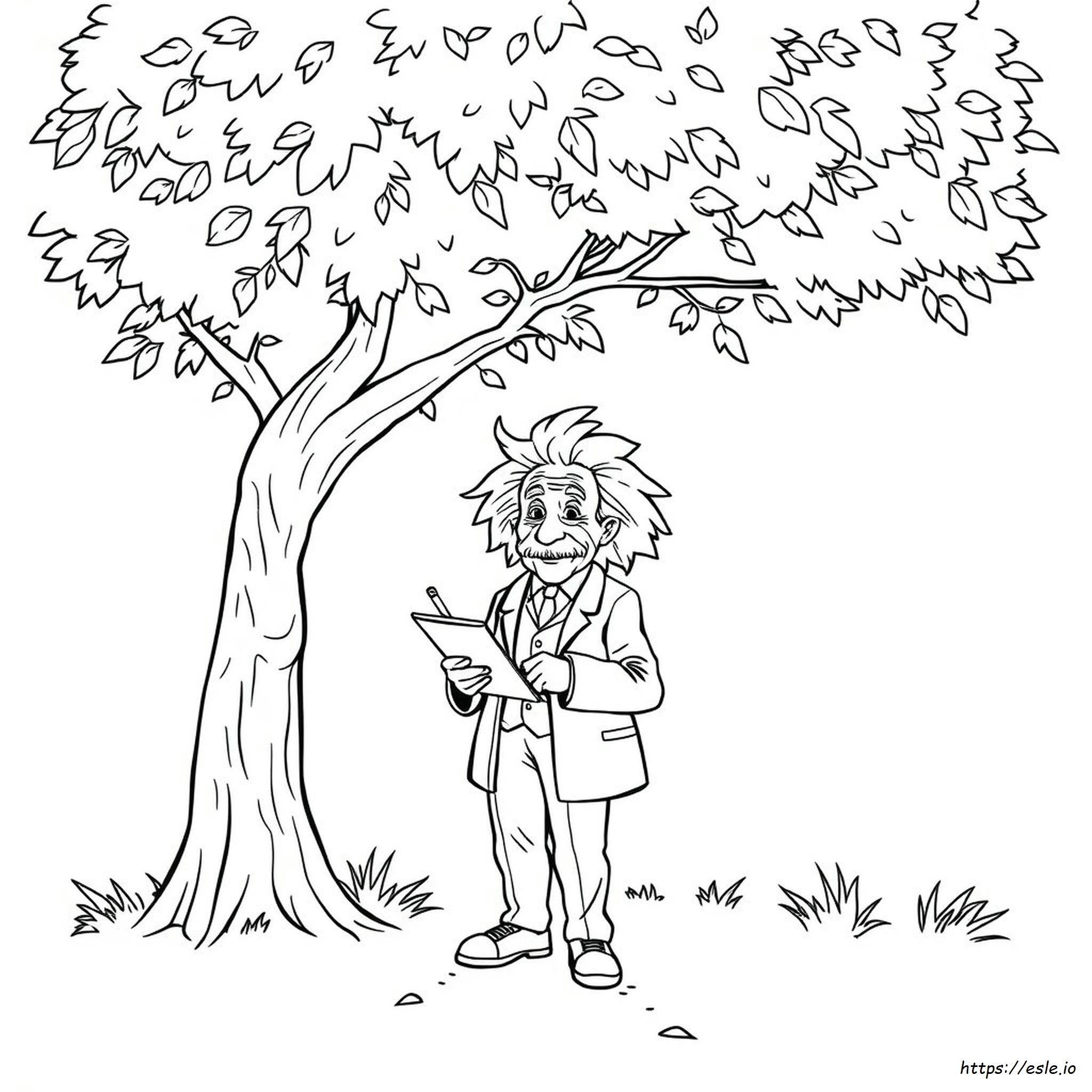 Gambar Mewarnai Albert Einstein