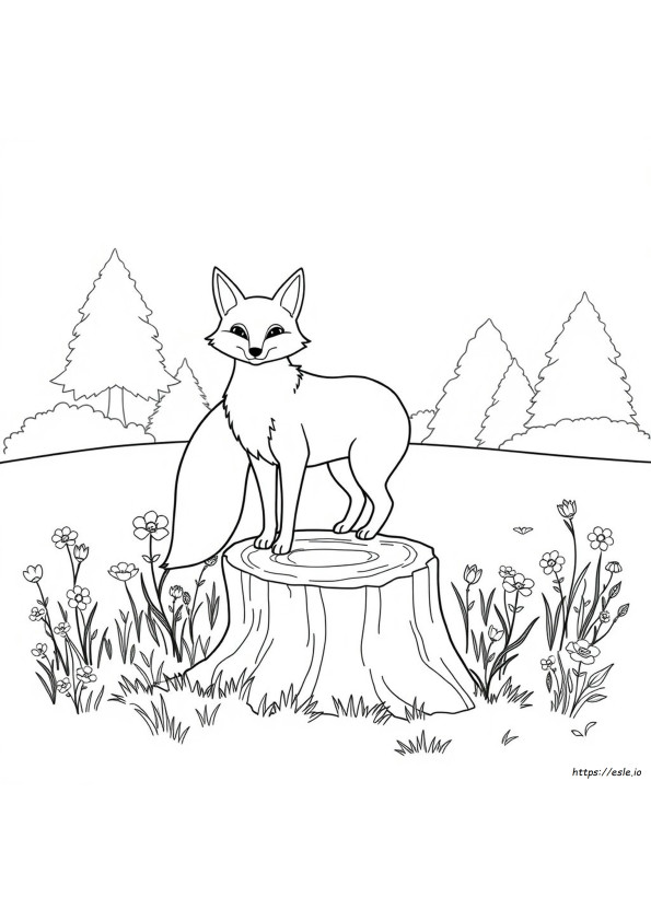 Coloring Picture Of A Fox