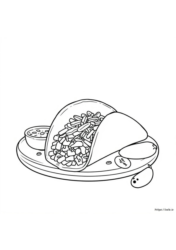 Coloriage Tacos