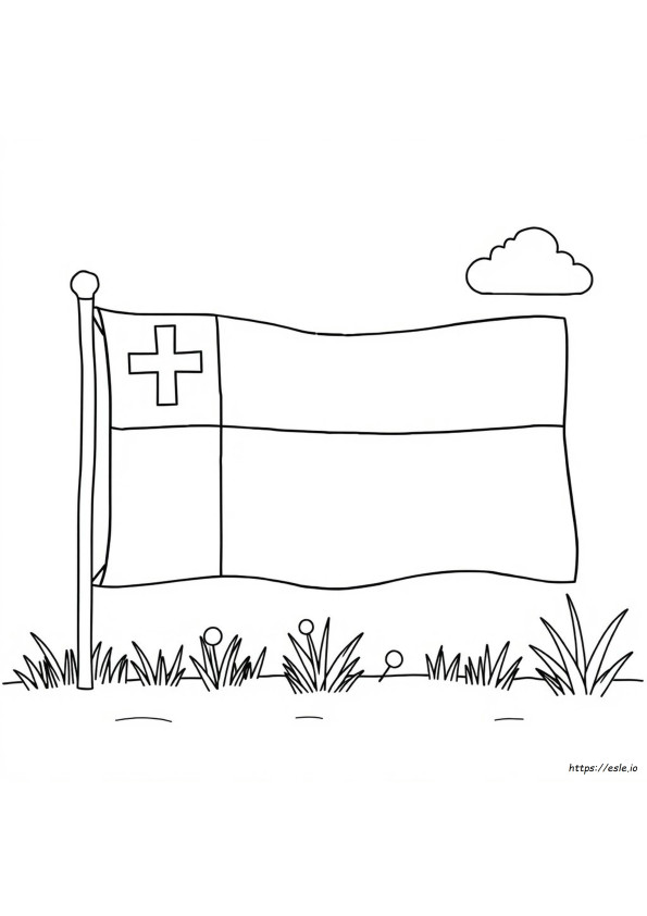 Gambar Mewarnai Bendera Polandia