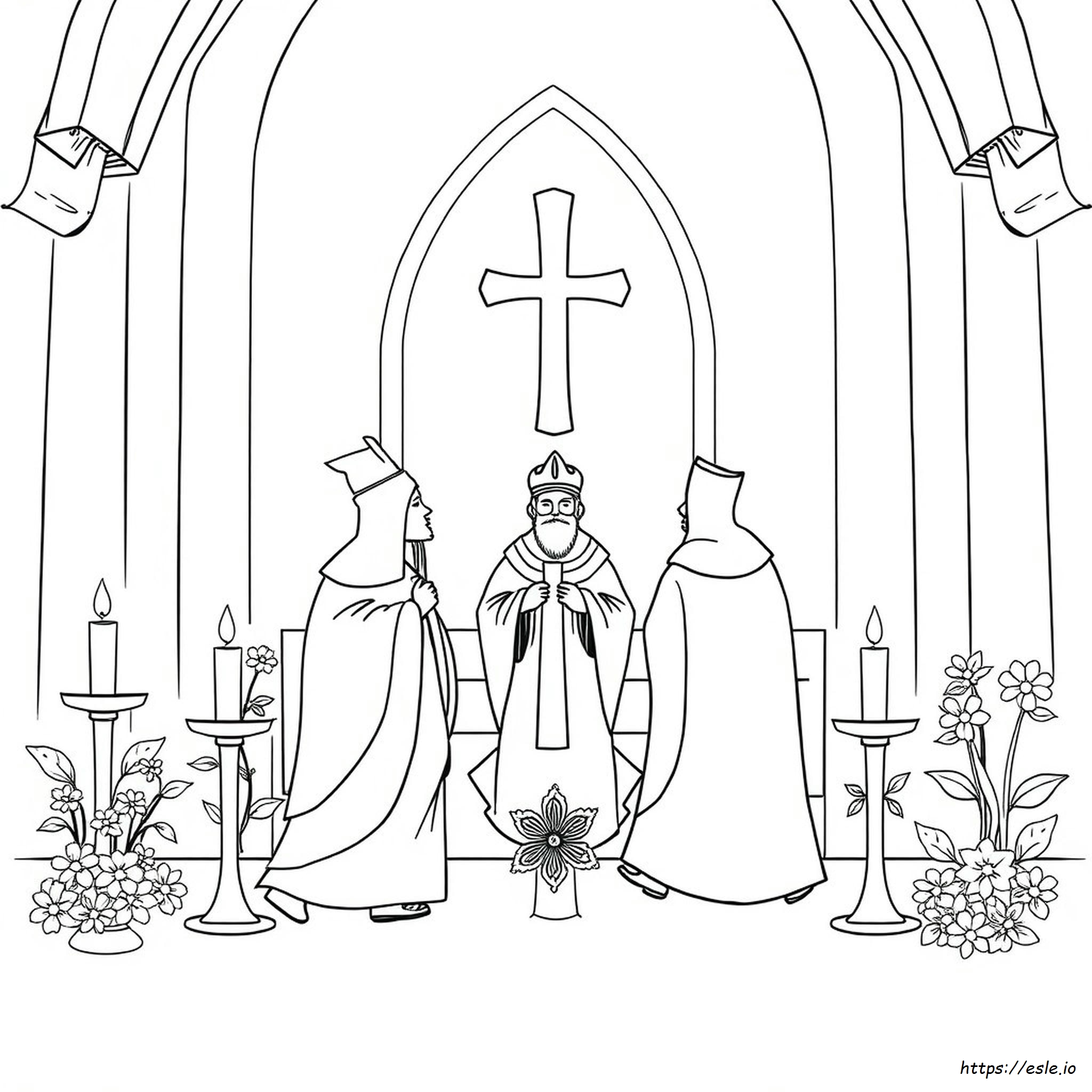 Coloring Page For All Saints Day