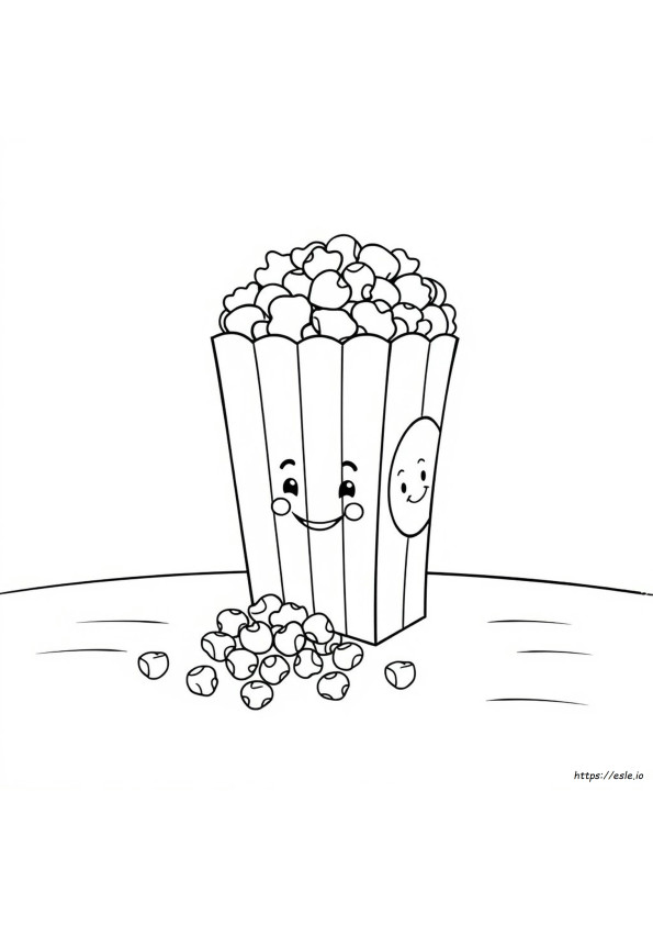 Sacco Di Popcorn Da Colorare
