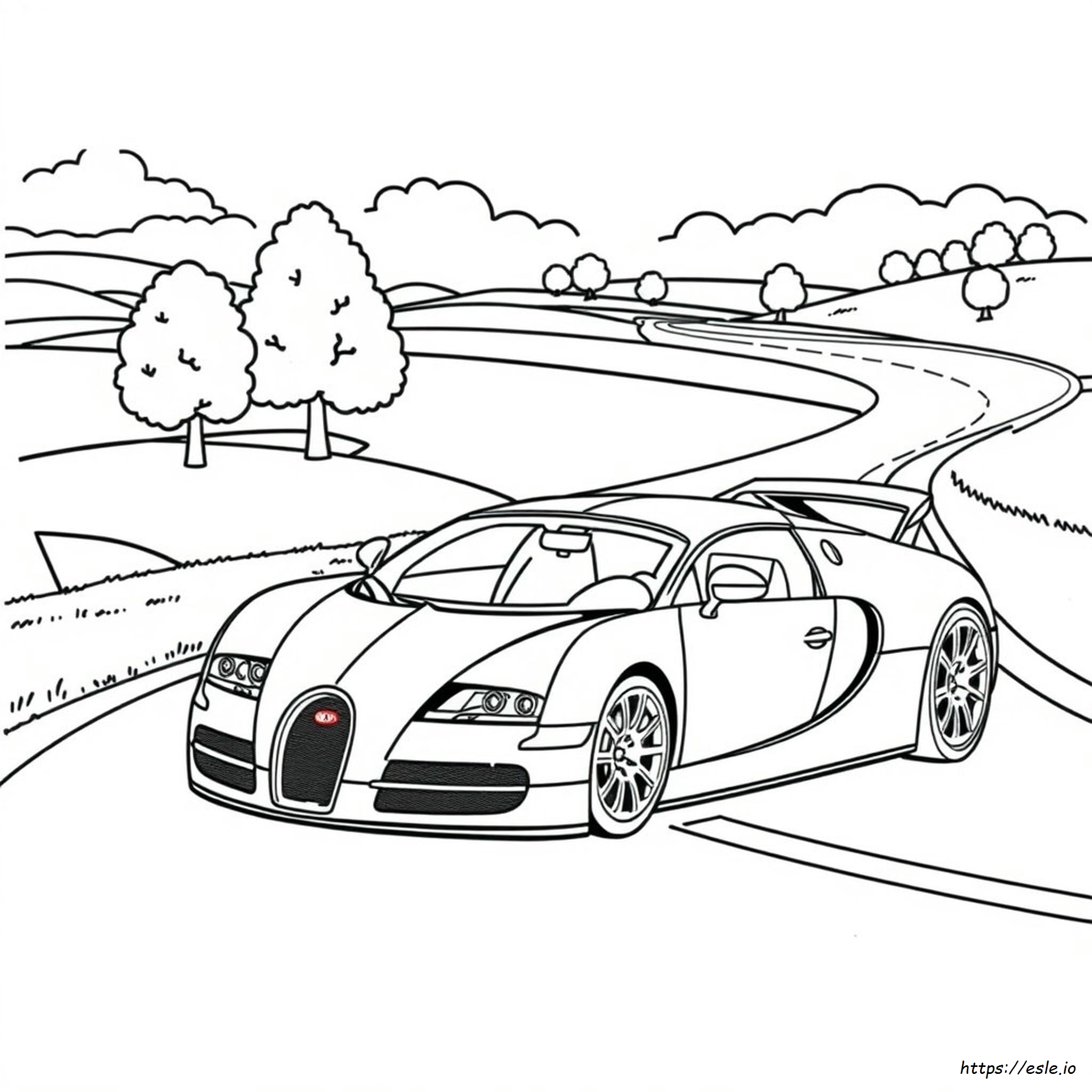 Kolorowanka Bugatti Veyron