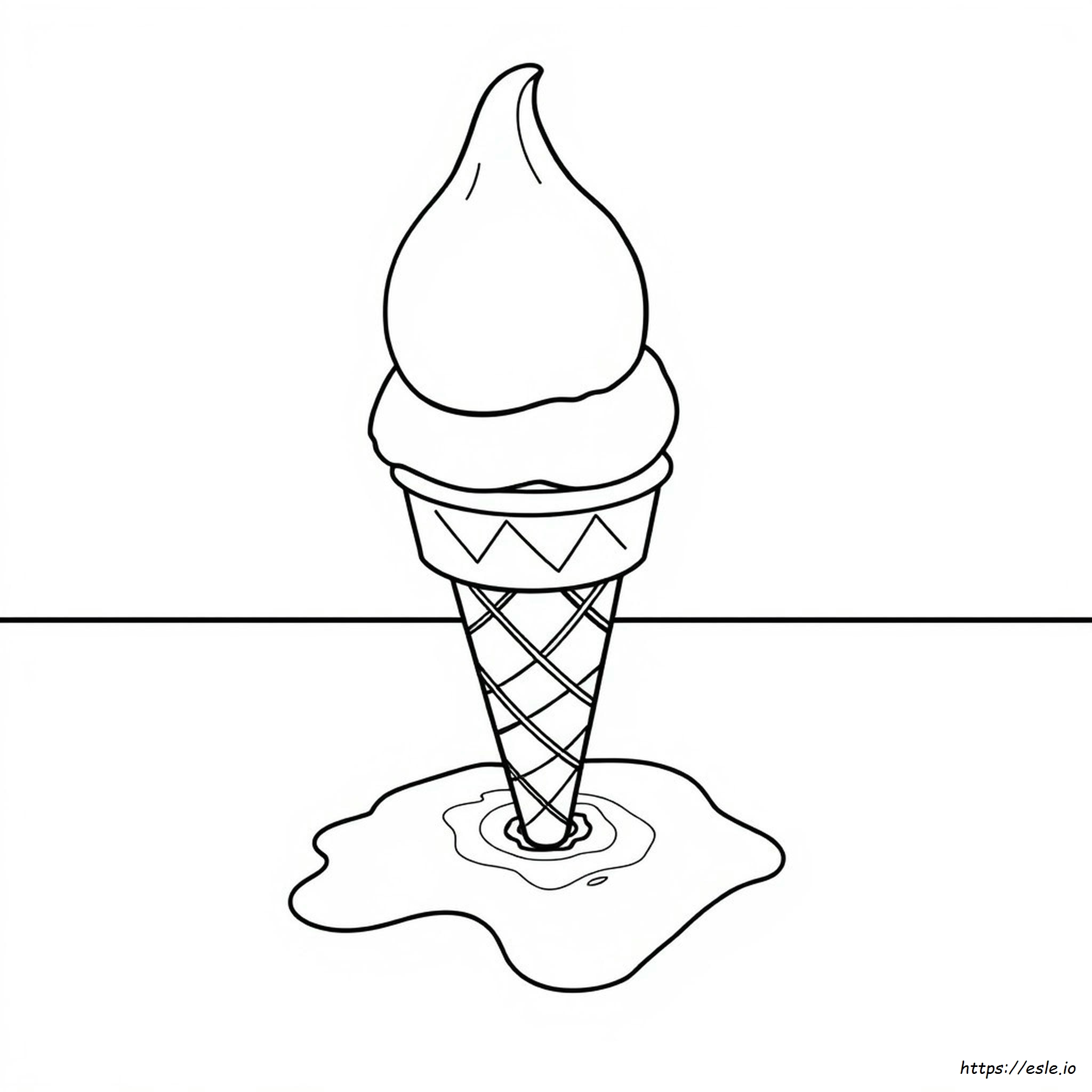 Dibujo De Helado Para Colorear - Gratis Para Imprimir