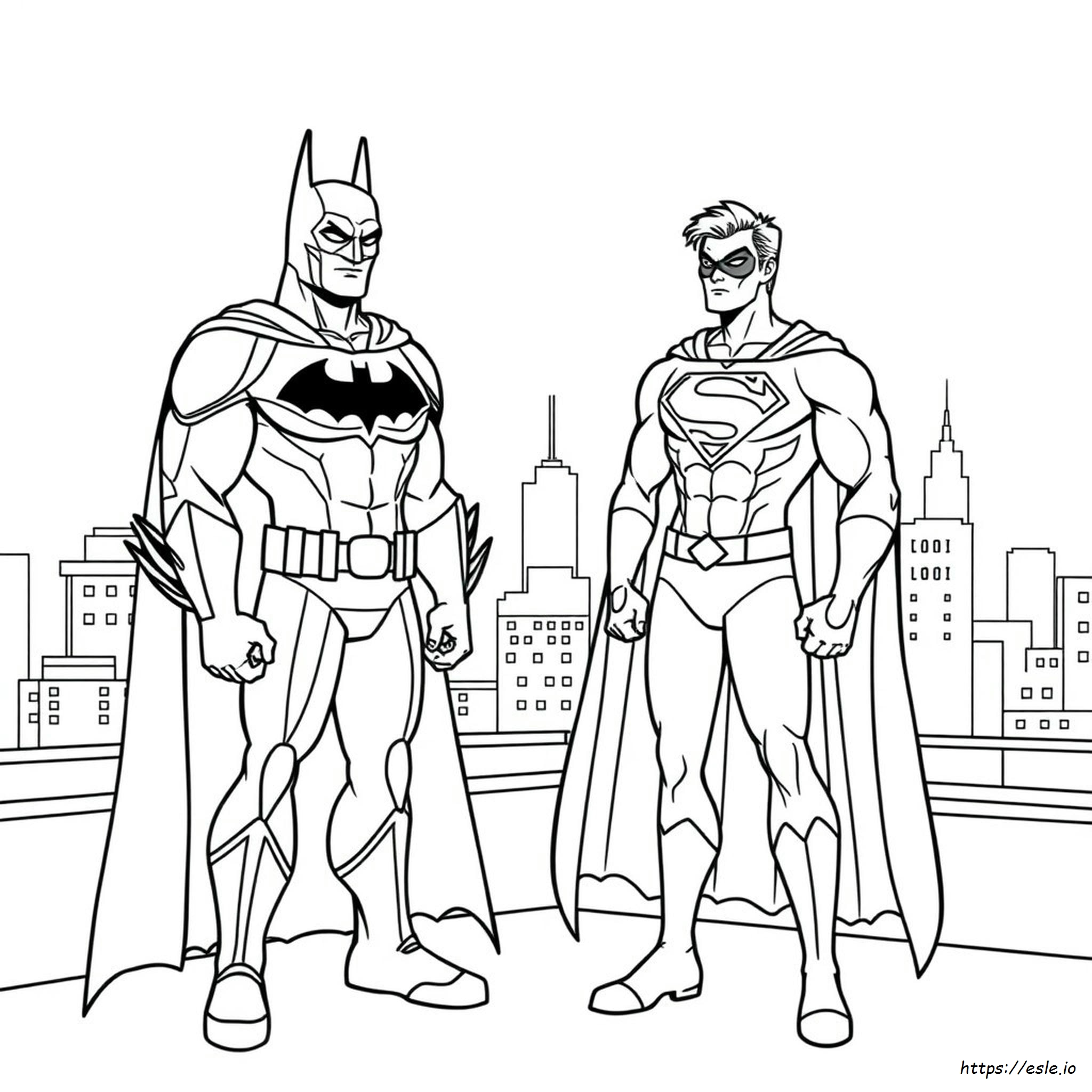Batman Vs Spiderman Coloring Pages