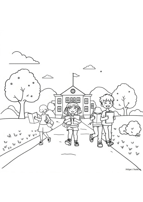 New School Year Coloring Pages