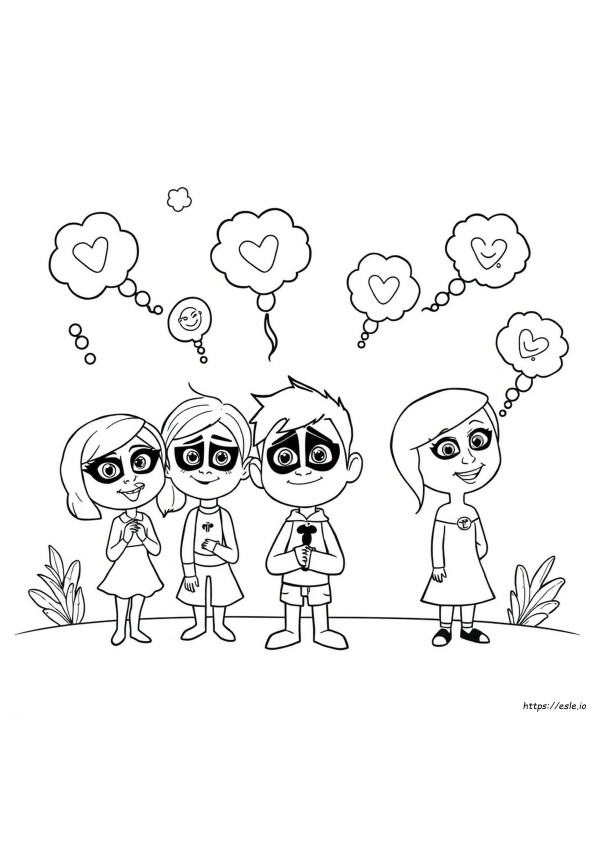 Inside Out 2 Free Coloring Pages