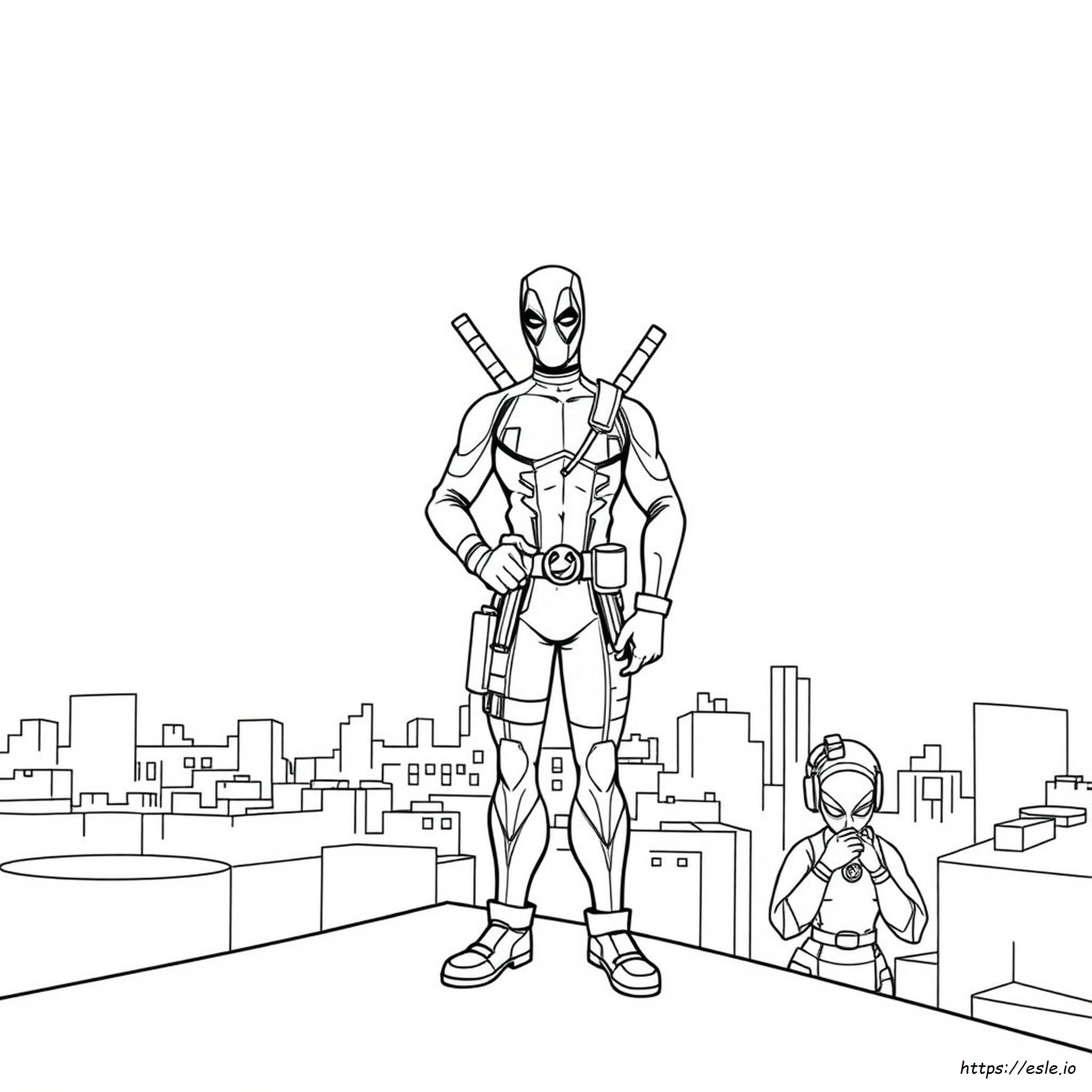 Coloring Pages Deadpool Da Colorare - Free Printable Coloring Page