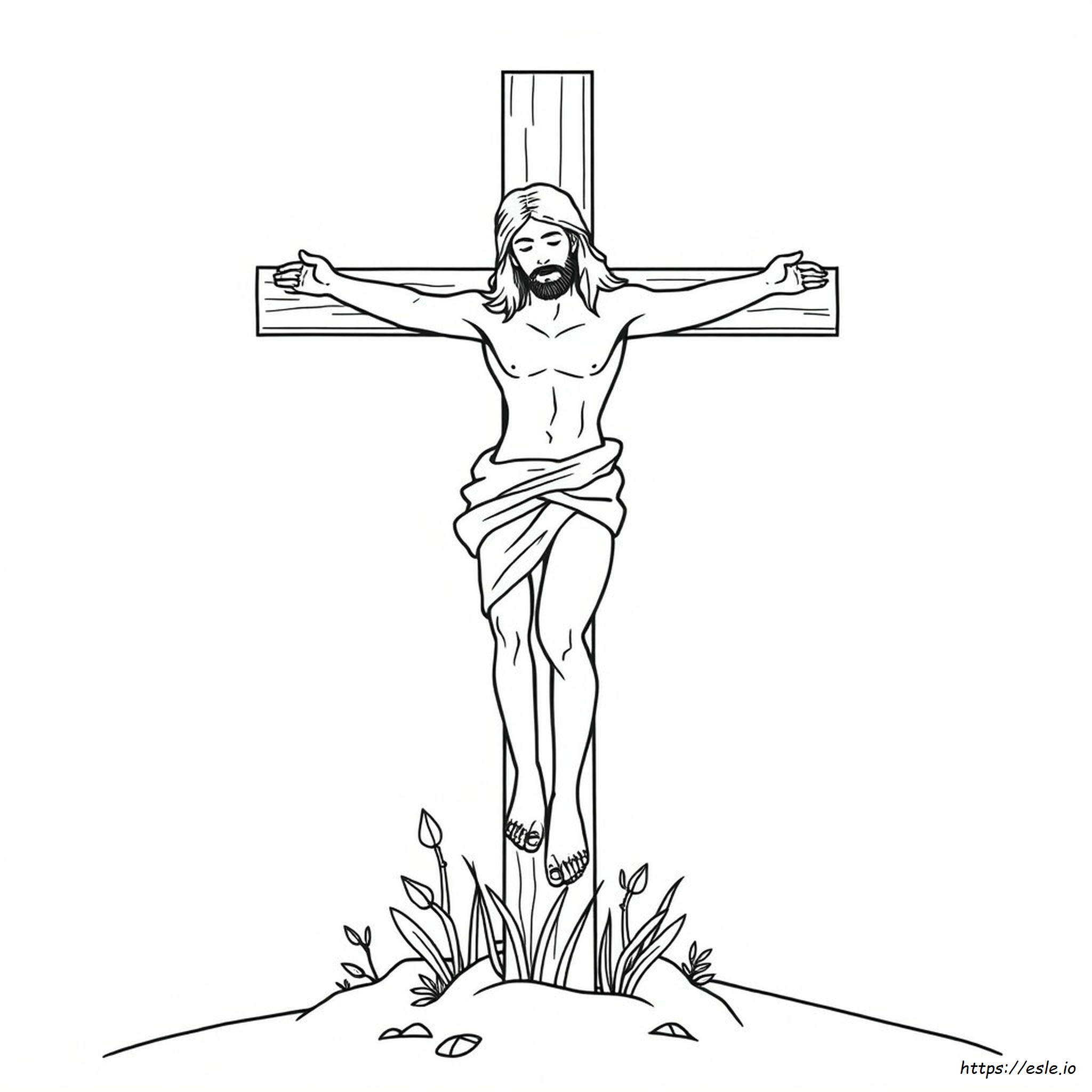 Gambar Yesus Untuk Mewarnai - Halaman Dapat Dicetak Gratis