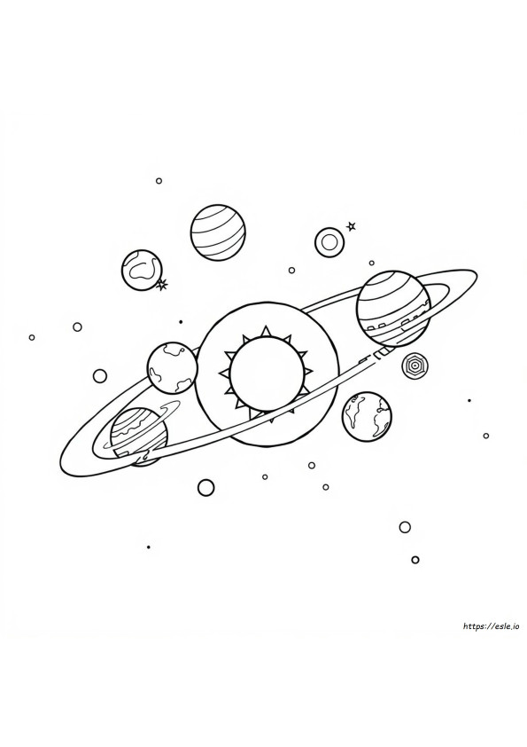 Solar System Printable Coloring Pages