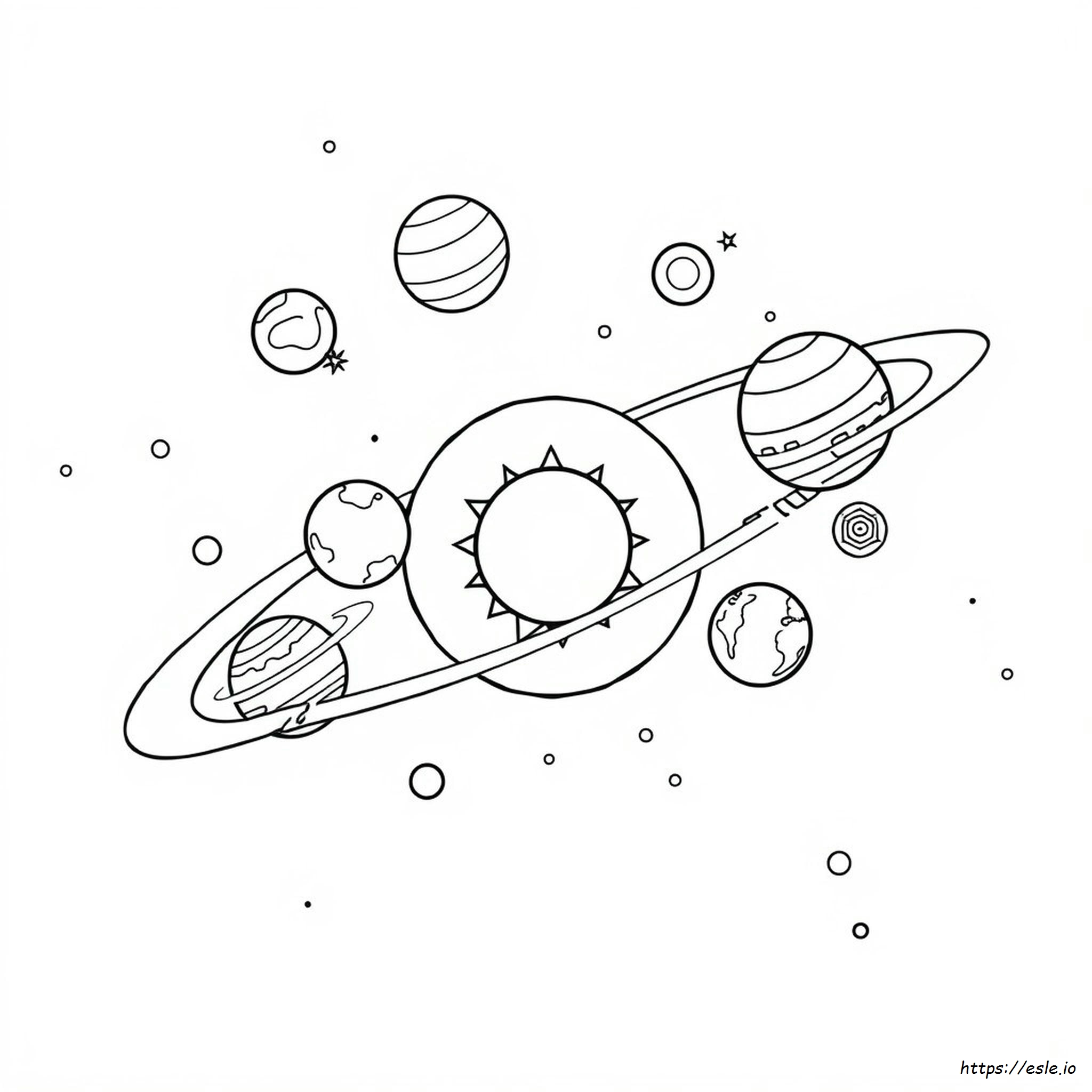 Solar System Printable Coloring Pages