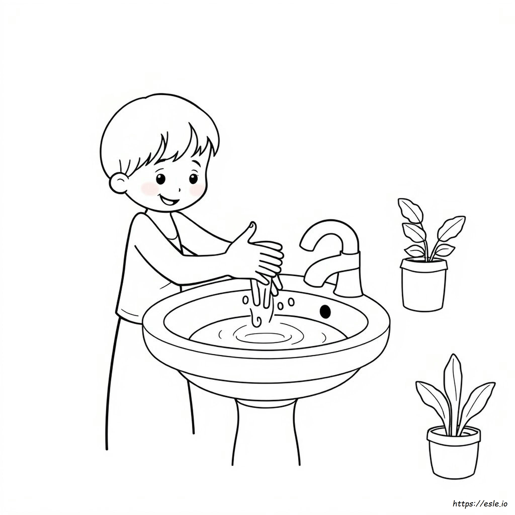 Hygienethemen Ausmalbilder