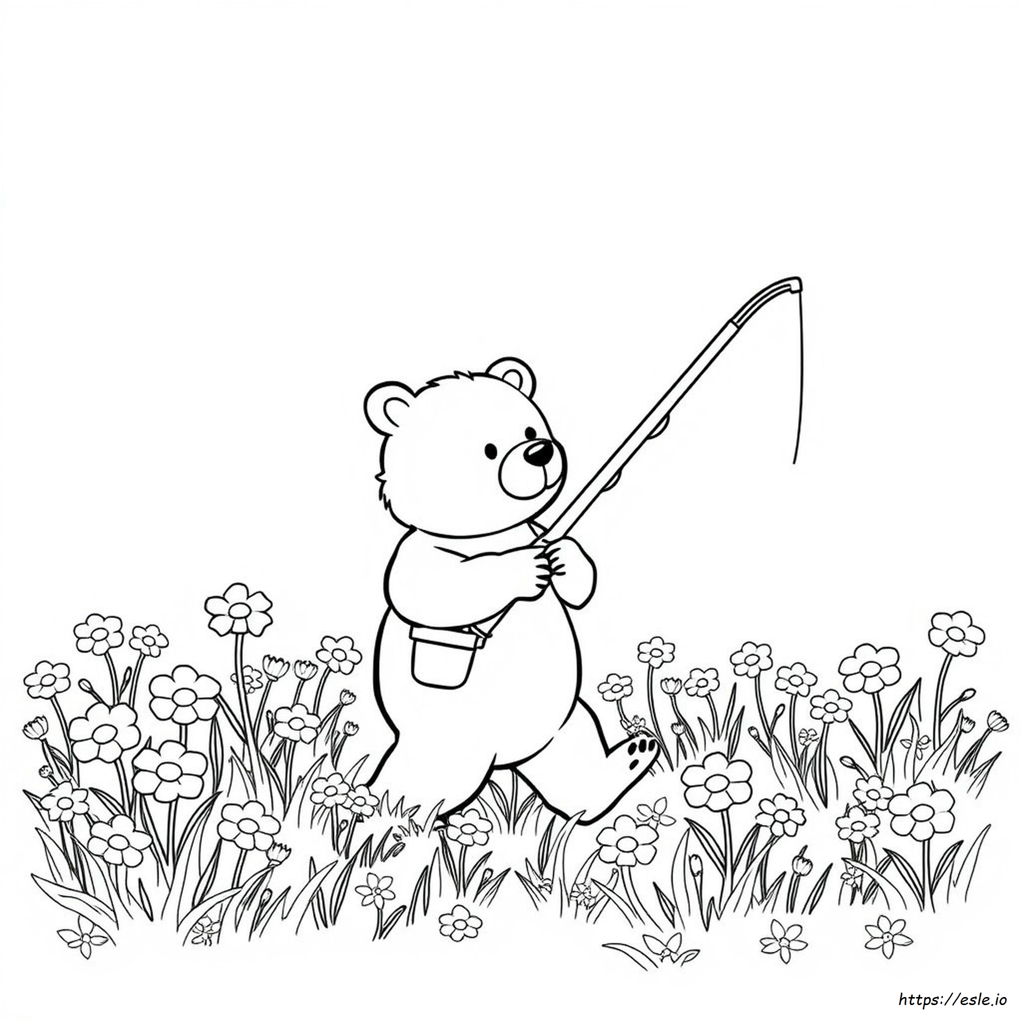 Desene De Colorat Cu Vânătoarea Ursului - De Imprimat Gratuit