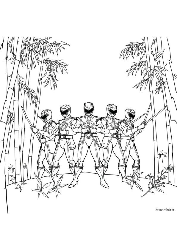 Power Rangers Samurai Colouring Pages