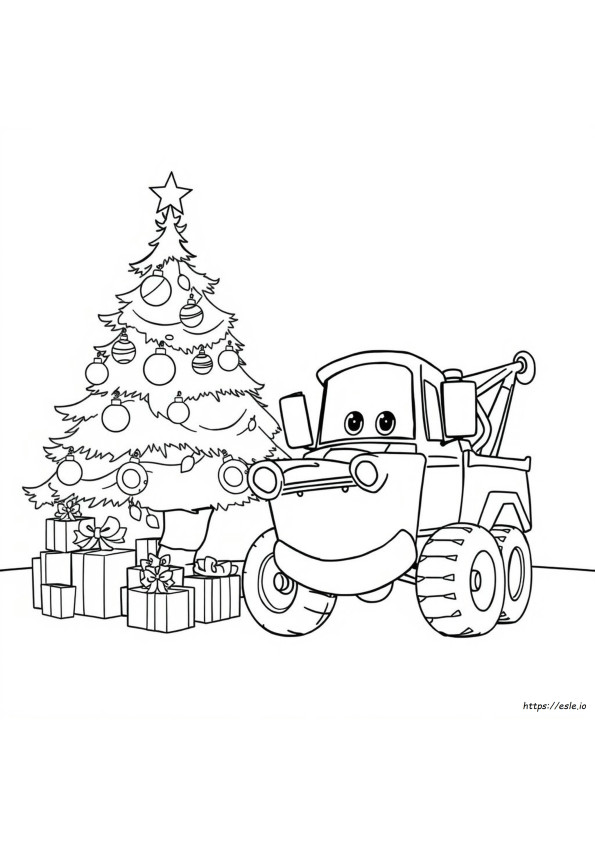 Mater Christmas Coloring Pages