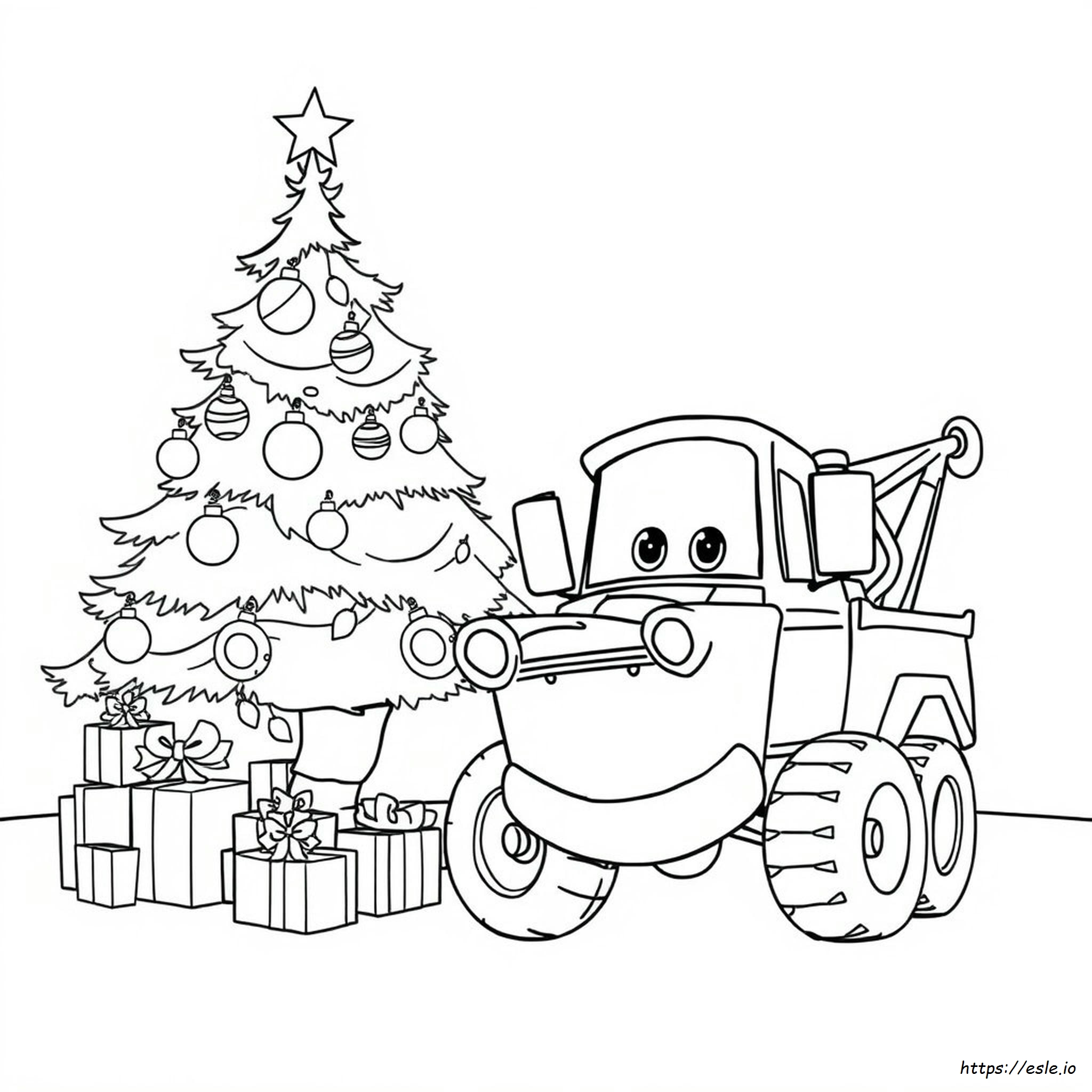 Mater Christmas Coloring Pages