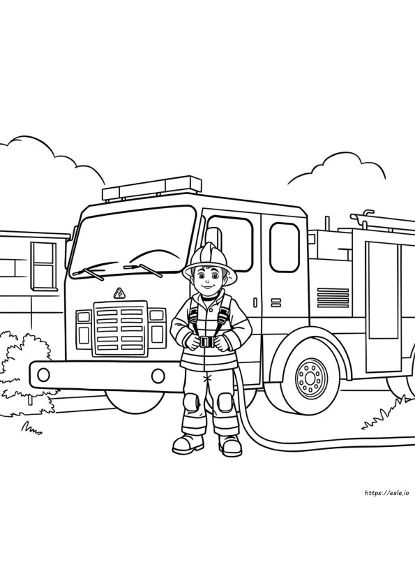 Coloring Pages Of Fire Safety