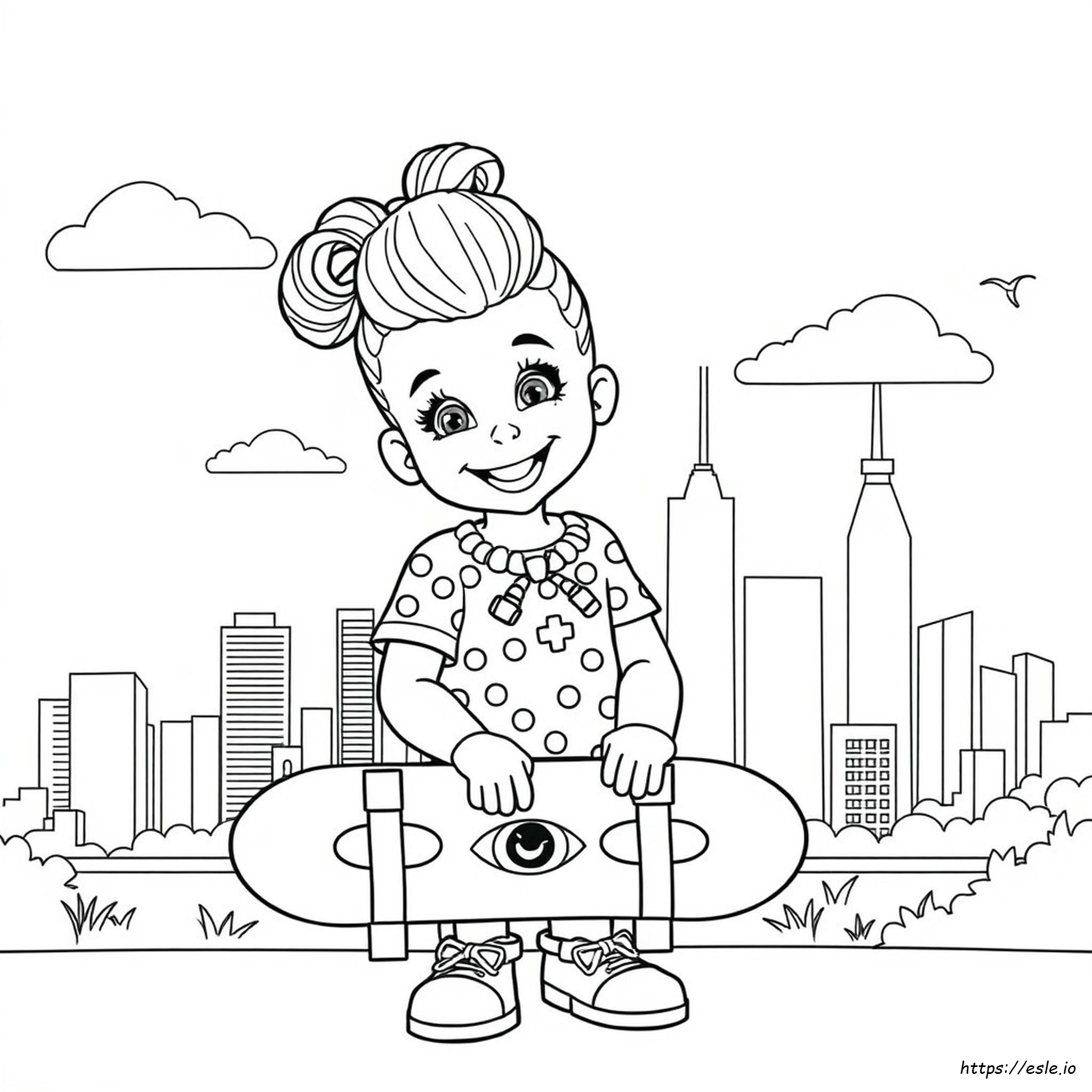 Jojo Siwa Karma Coloring Page for Kids