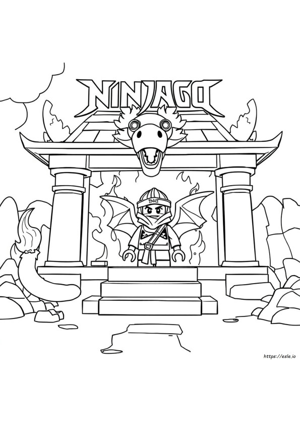 Coloriages Ninjago Dragon De Feu