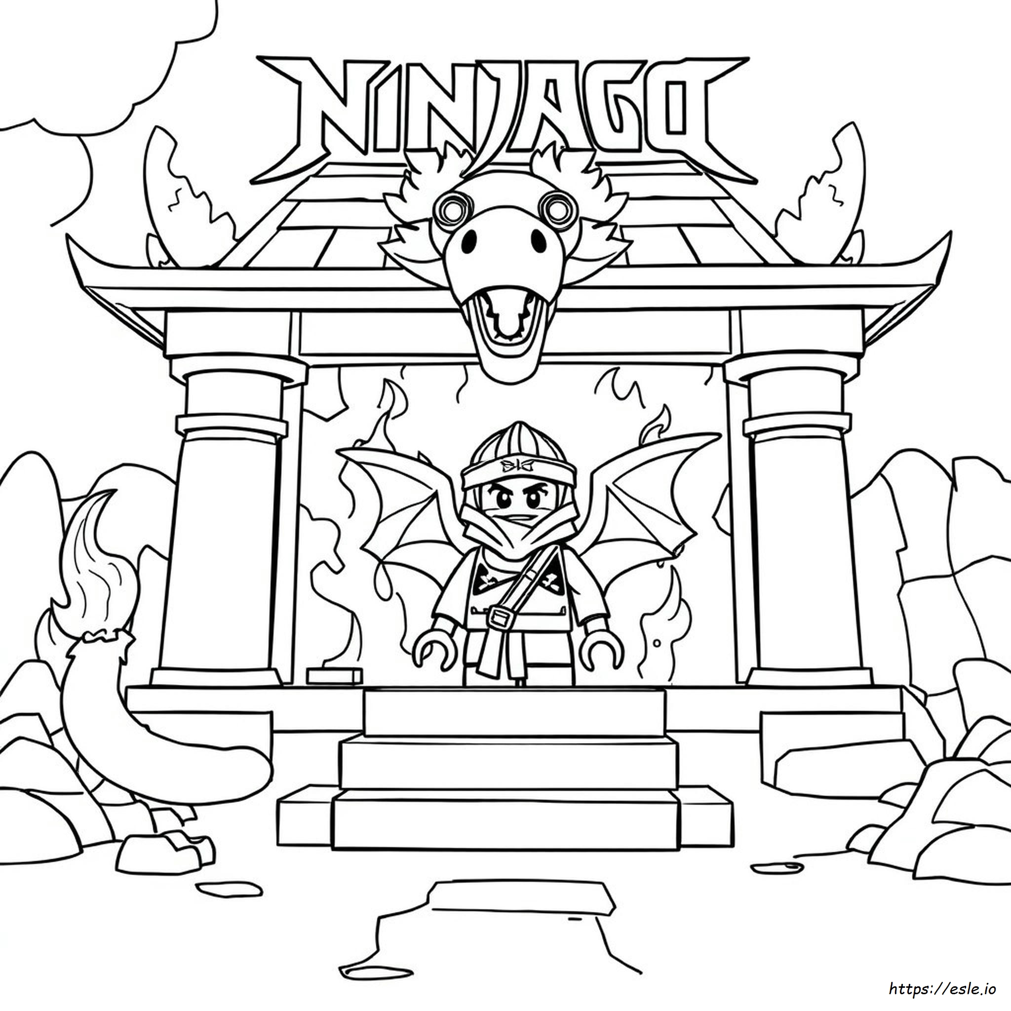 Ninjago Fire Dragon Coloring Pages
