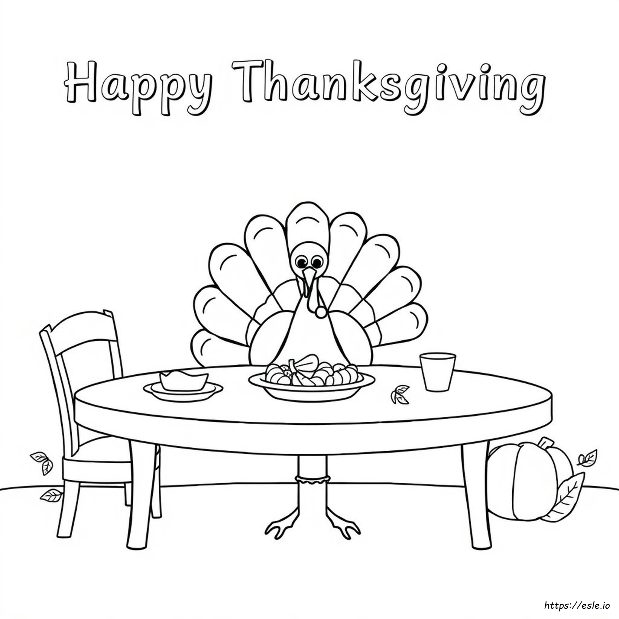 Gambar Mewarnai Hari Raya Thanksgiving PDF - Gratis Dicetak