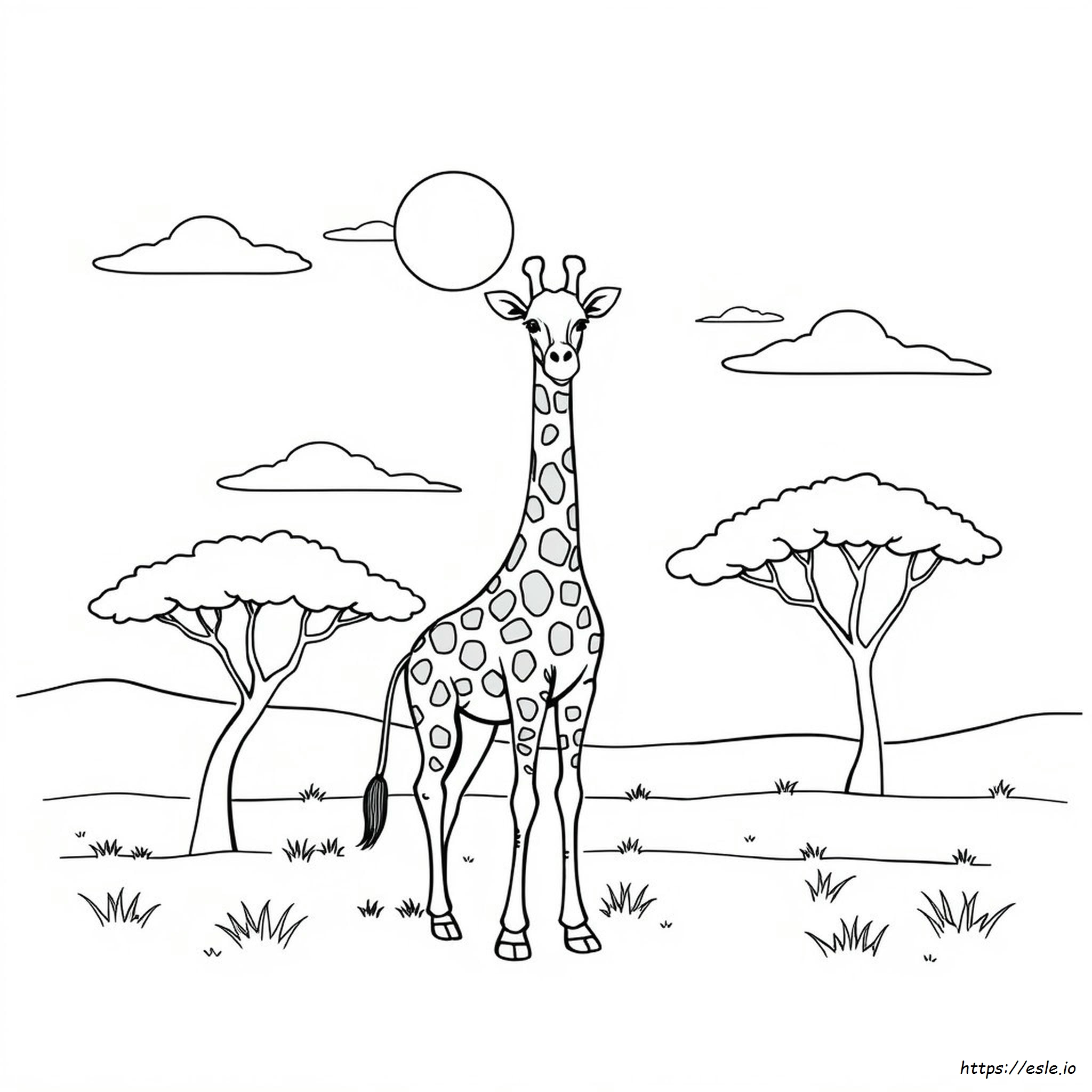 Giraffe Coloring Pages - Free Printable PDF for Kids