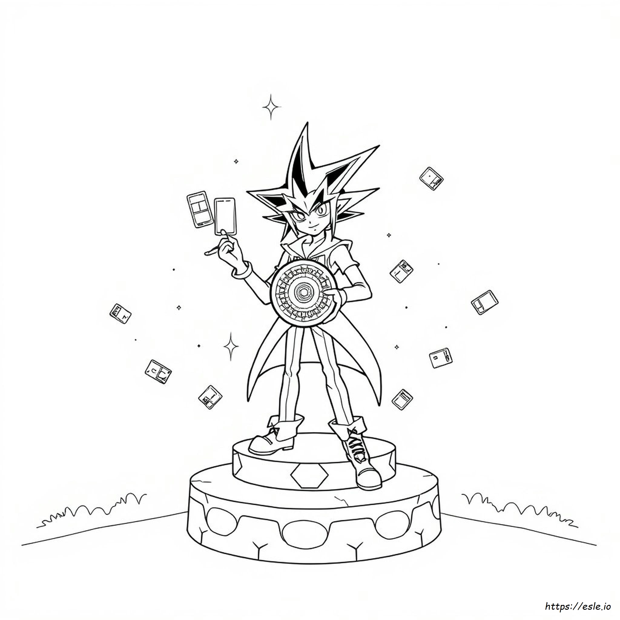 Yu Gi Oh Duel Monsters Yugi Muto Coloring