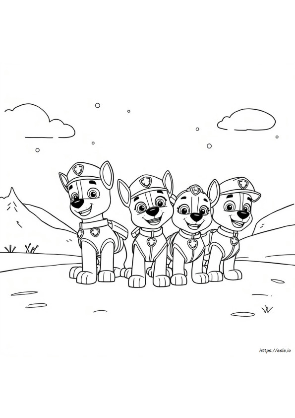 Kleurplaat-App Van Paw Patrol