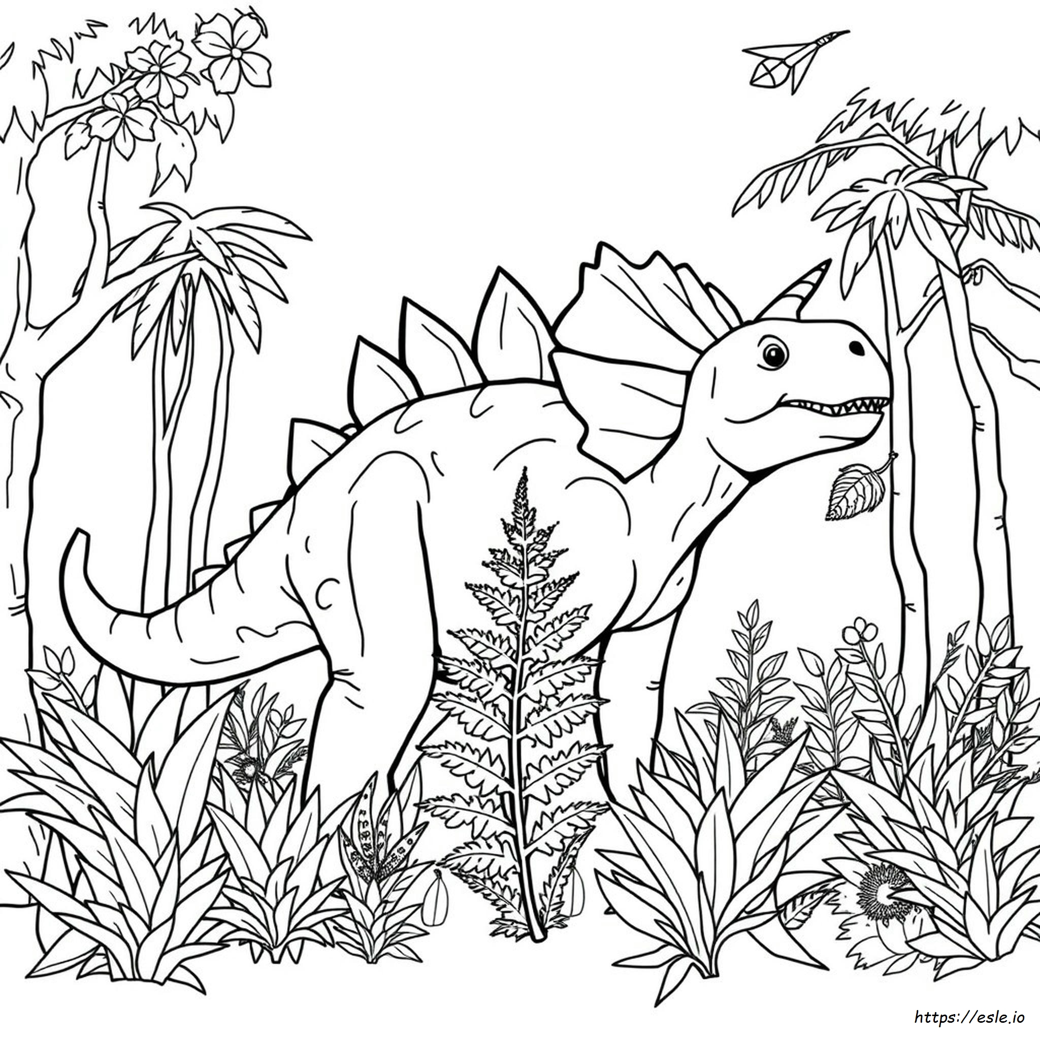Mewarnai Ceratosaurus