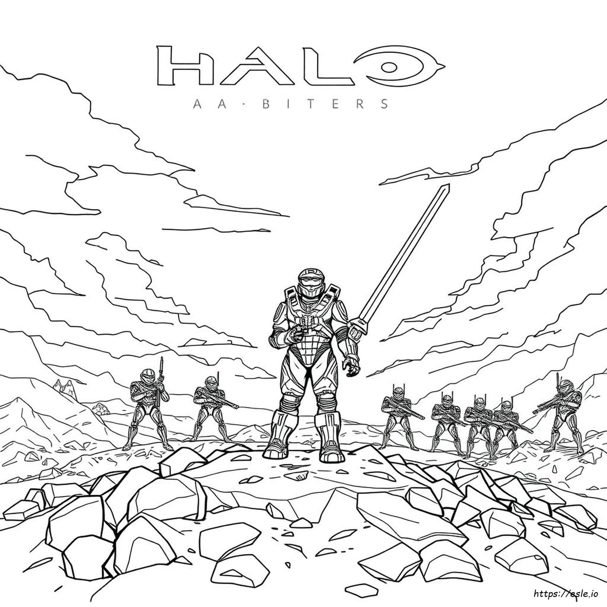 Halo Arbiter Coloring Pages