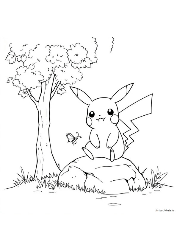 Pagina Da Colorare Pokémon Pikachu