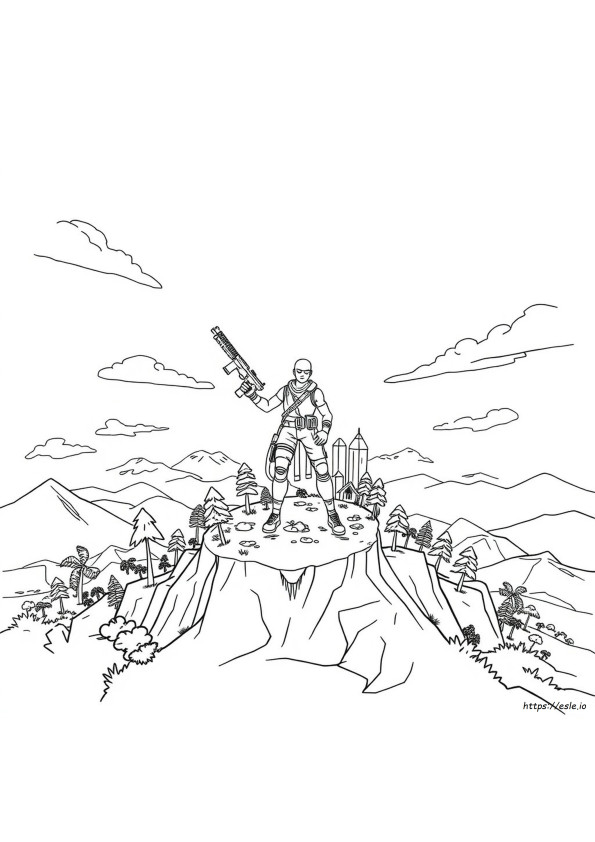 Fortnite Colouring In