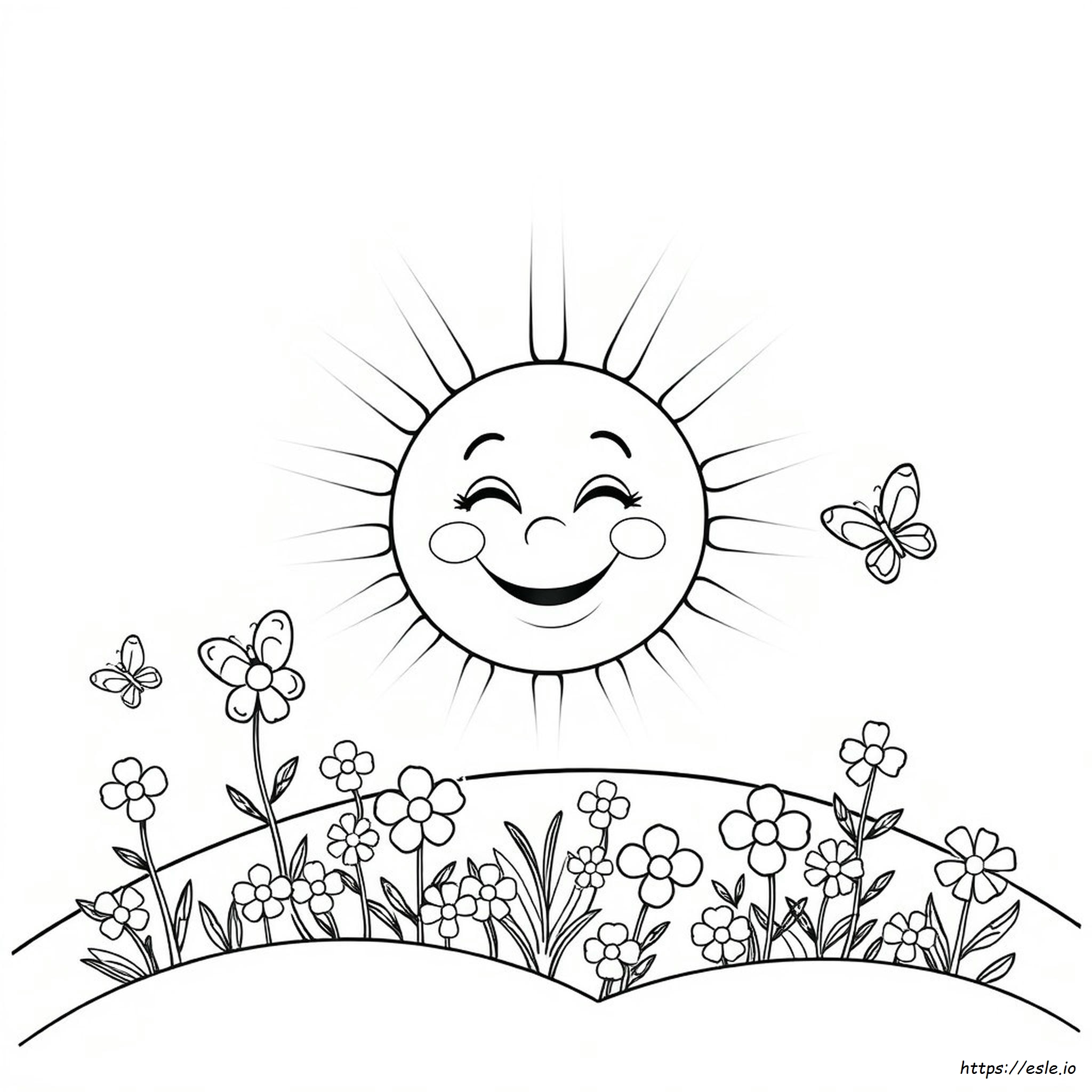 Happy Emotion Coloring Page - Free Printable PDF