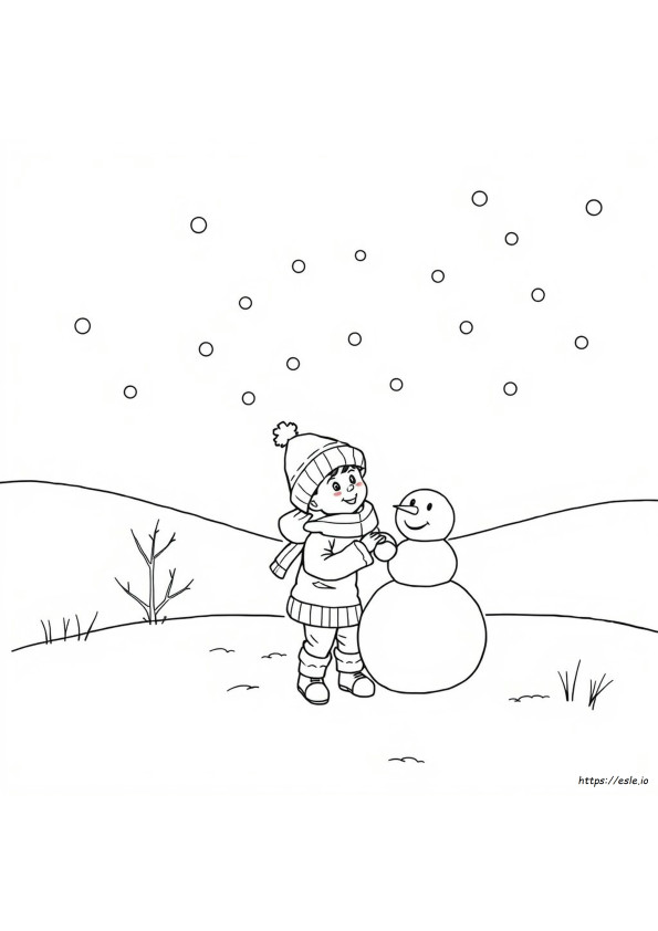 January Colouring Pictures