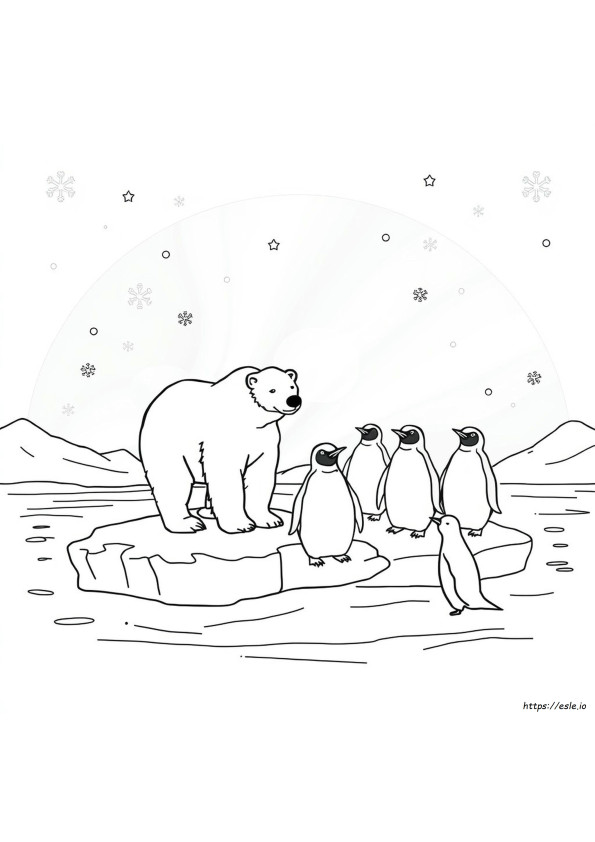 Desene De Colorat Cu Animale Polare