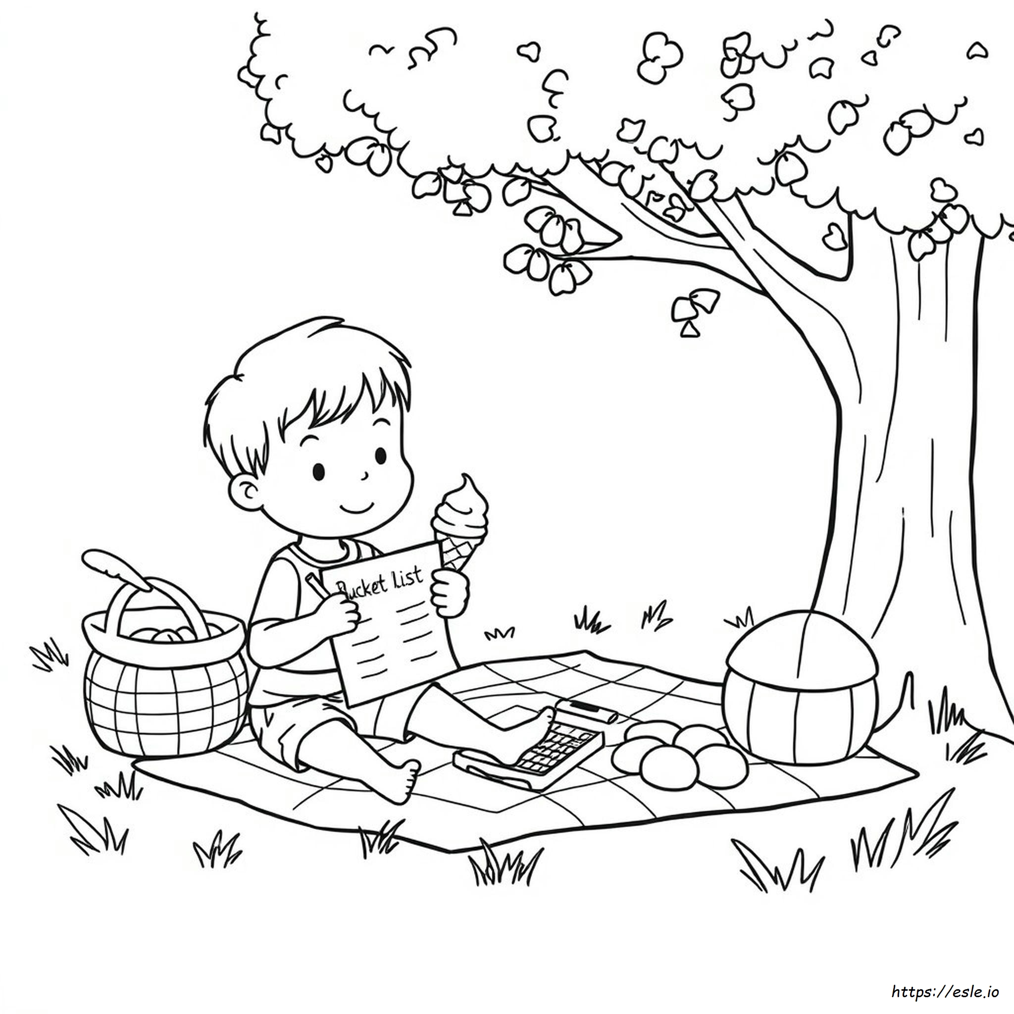 Coloriage Liste D'activités D'été À Imprimer Gratuit