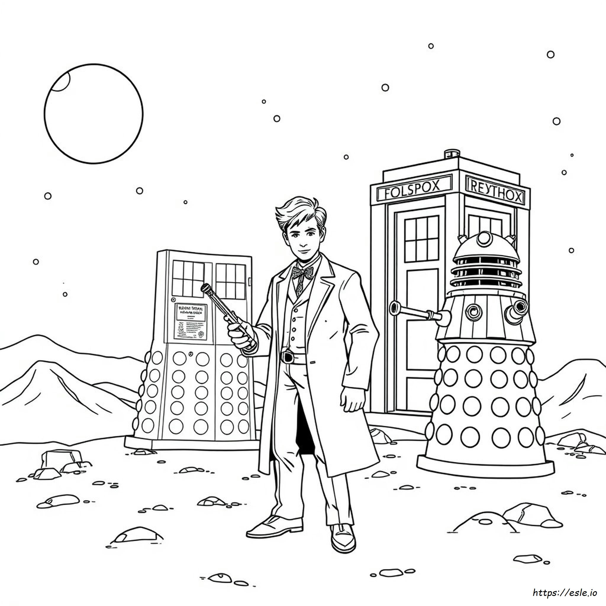 Disegni da colorare Dr Who da stampare gratis