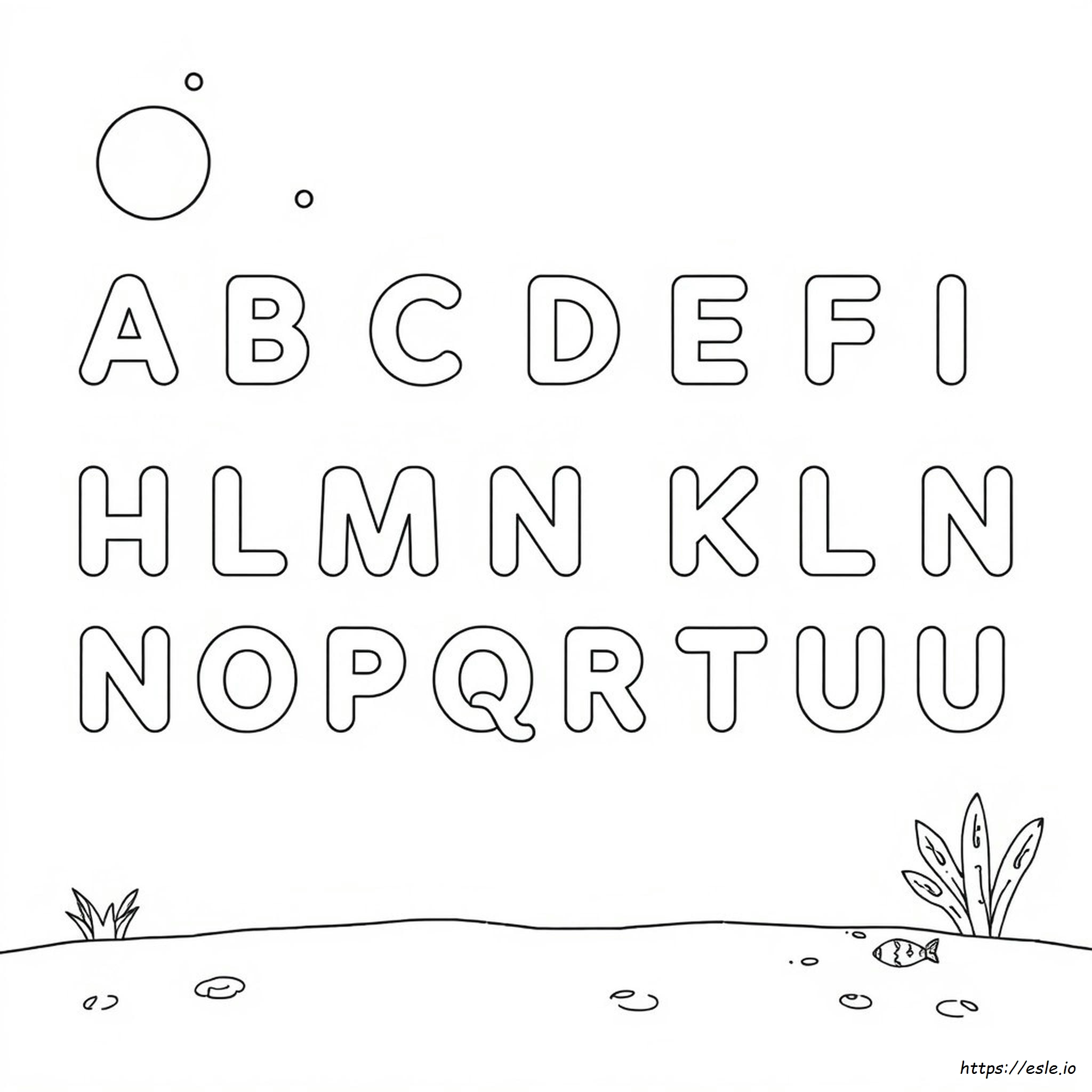 Alphabet Dot To Dot Coloring Pages