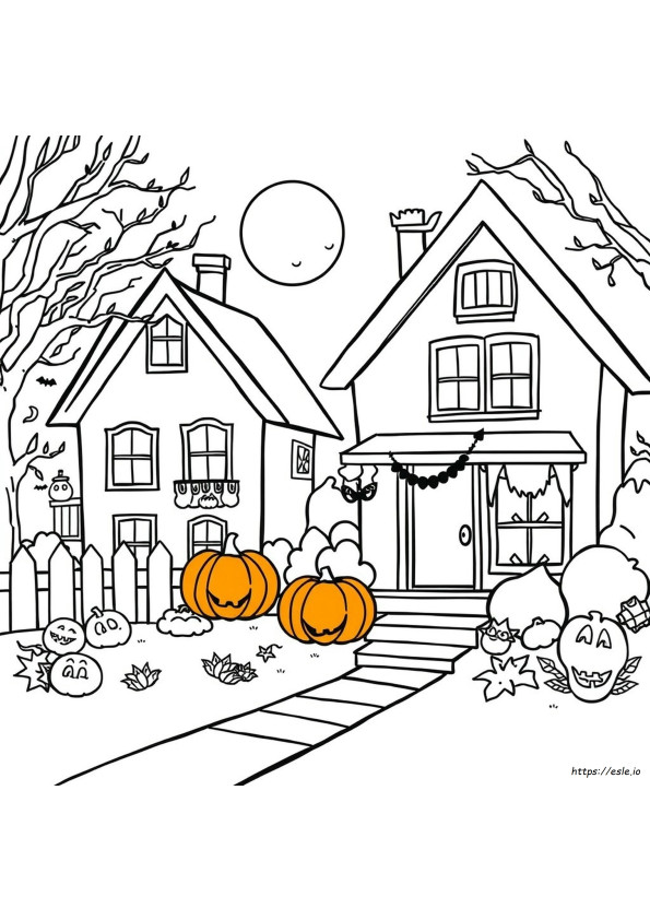Halloween Coloring Pages With Color